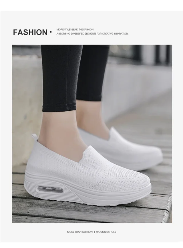 Women's Mesh Yeezy-Inspired Jelly Sole Casual Sneakers Detail