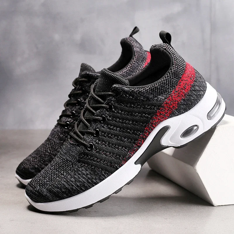 Trendy Korean Men's Flyknit Sneakers 2025