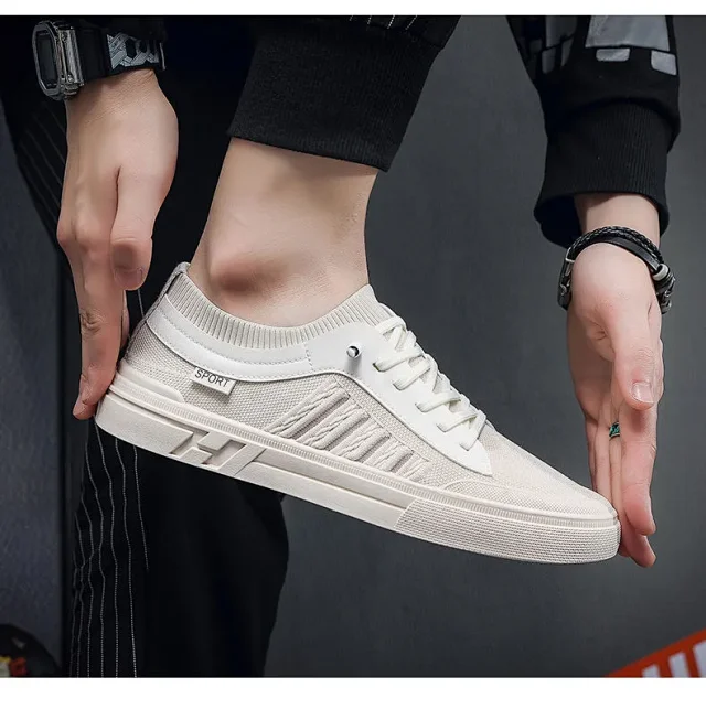 New Woven Mesh Outdoor Sneakers Men Detail