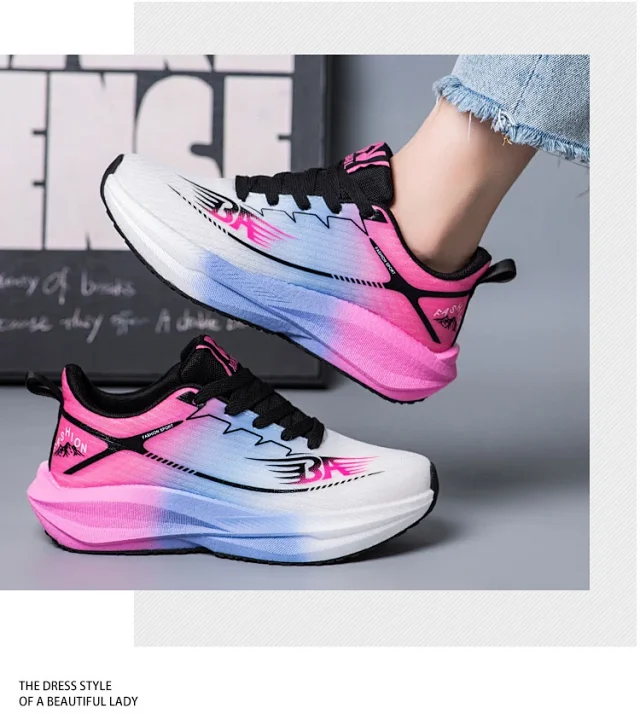 2025 Carbon-Plate Couple Sneakers - Trendy Style Detail