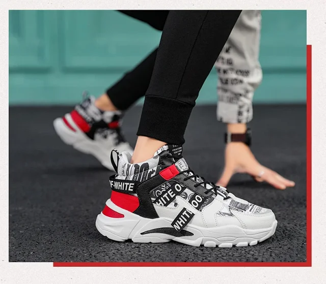 2025 Korean Men's High-Top Dad Shoes Detail