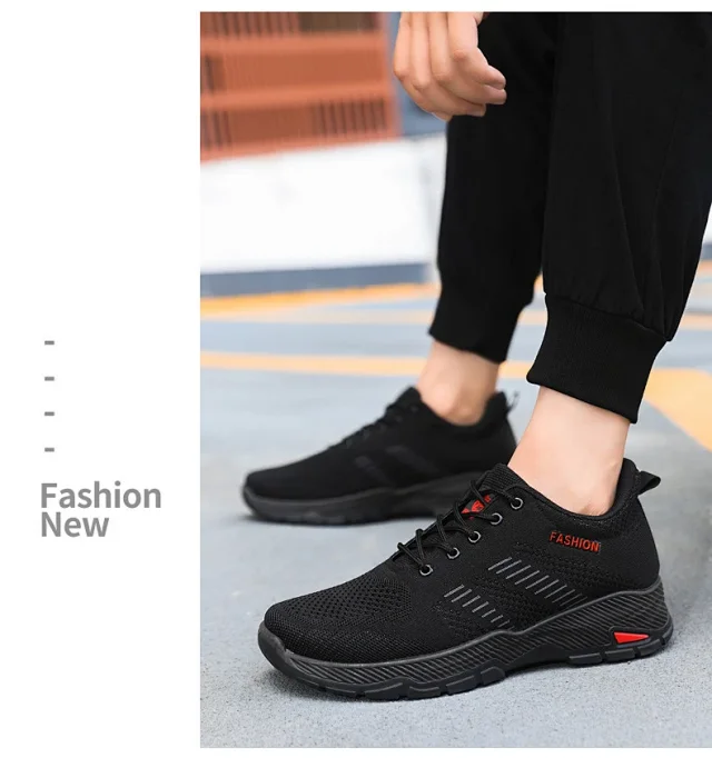 Men's Flyknit Breathable Running Shoes 2025 Detail
