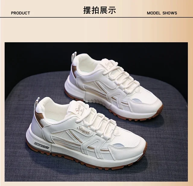 Women's Platform Sneakers K-Style Breathable Detail