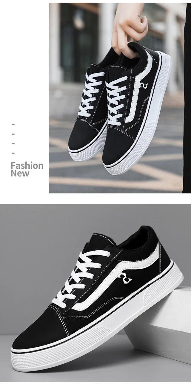 Men's Big Size Canvas Checkerboard Low-Tops Detail