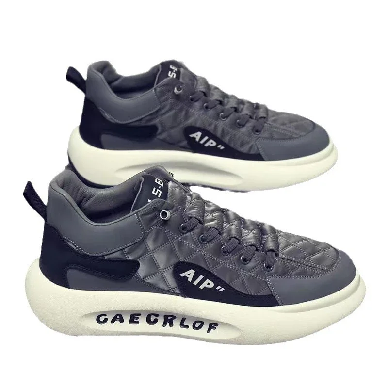 Men's Platform Lift White Sneakers