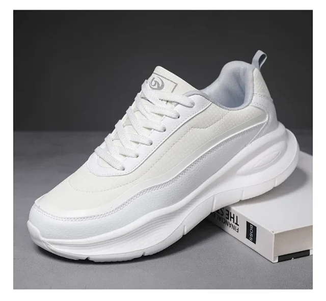 Men's Leather Chunky 2025 Comfort Running Shoes Detail
