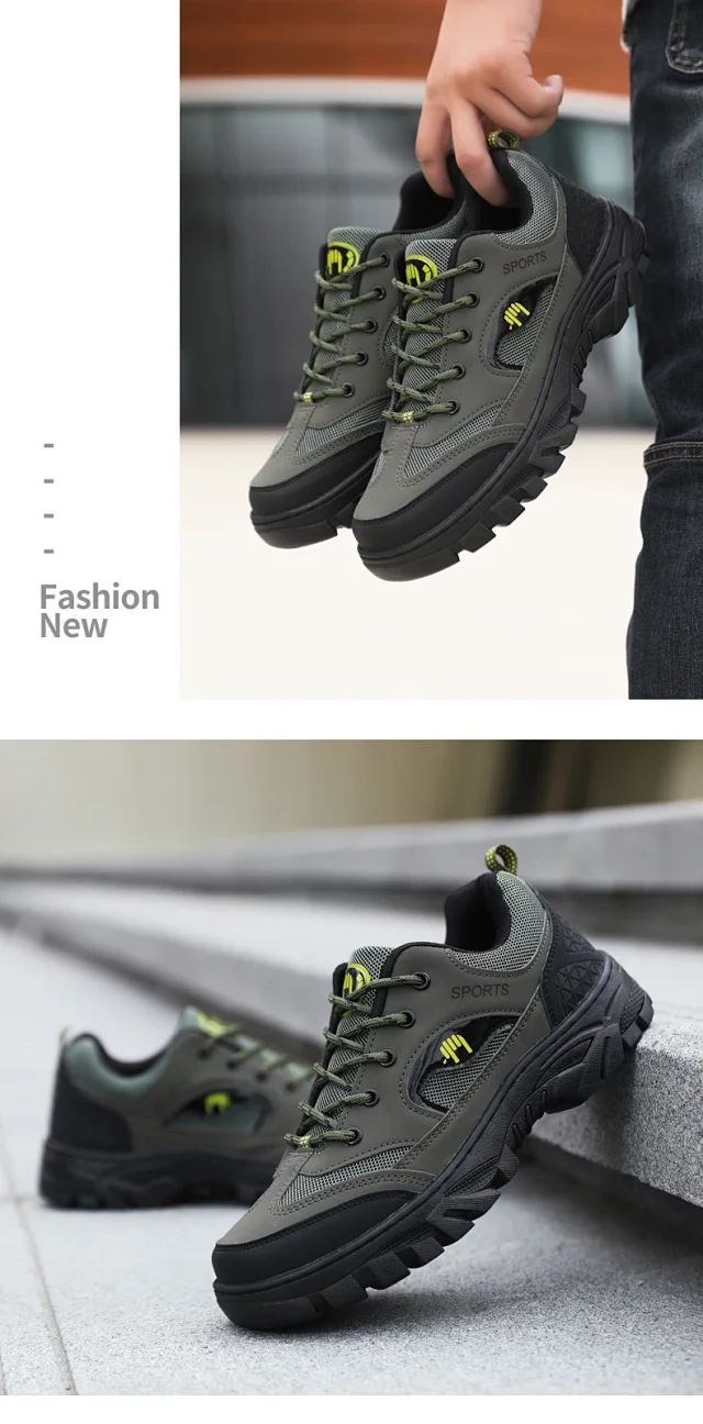 Men's Breathable Hiking Workwear Boots Detail
