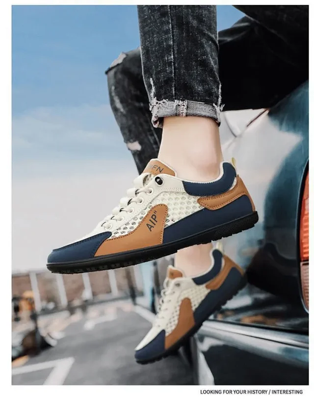 Men's Breathable Slip-On Mesh Slippers Detail