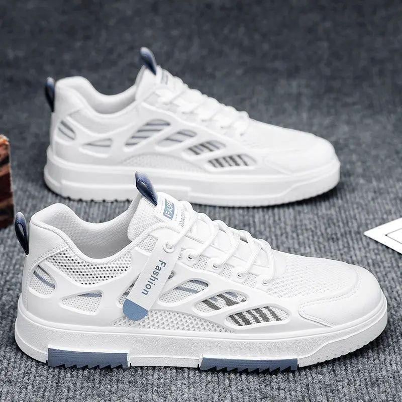 Men's 2025 Trendy Breathable Mesh Sneakers - White