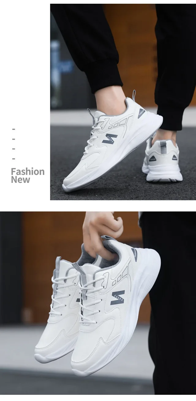Unisex 2025 Thermal Leather Running Kicks Detail