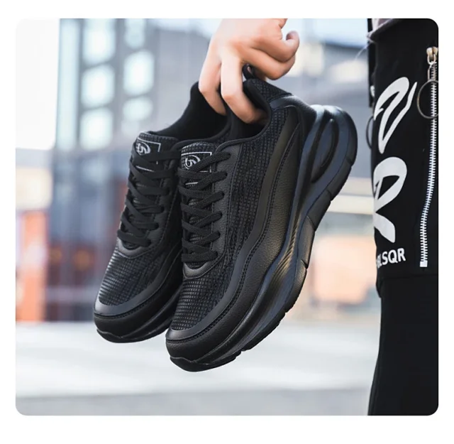 Men's Leather Chunky 2025 Comfort Running Shoes Detail