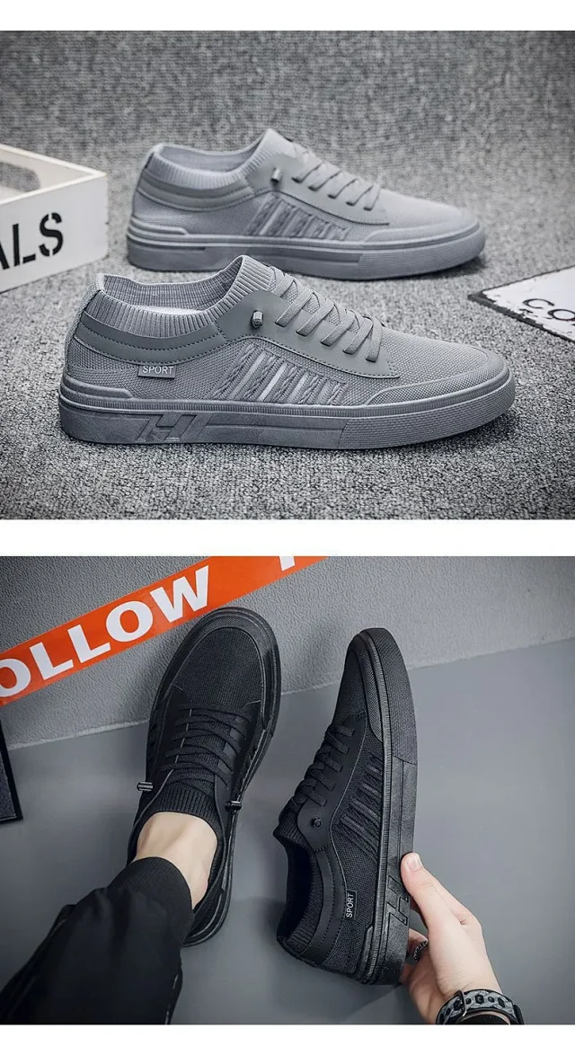 New Woven Mesh Outdoor Sneakers Men Detail