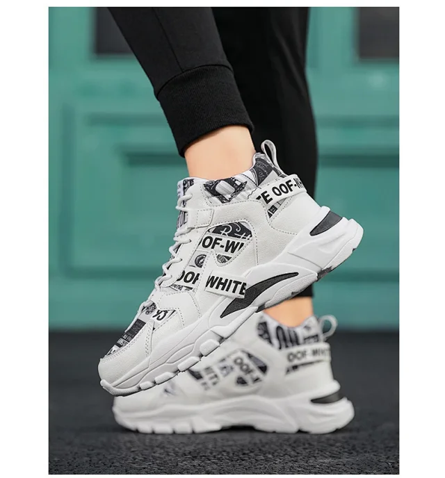 2025 Korean Men's High-Top Dad Shoes Detail
