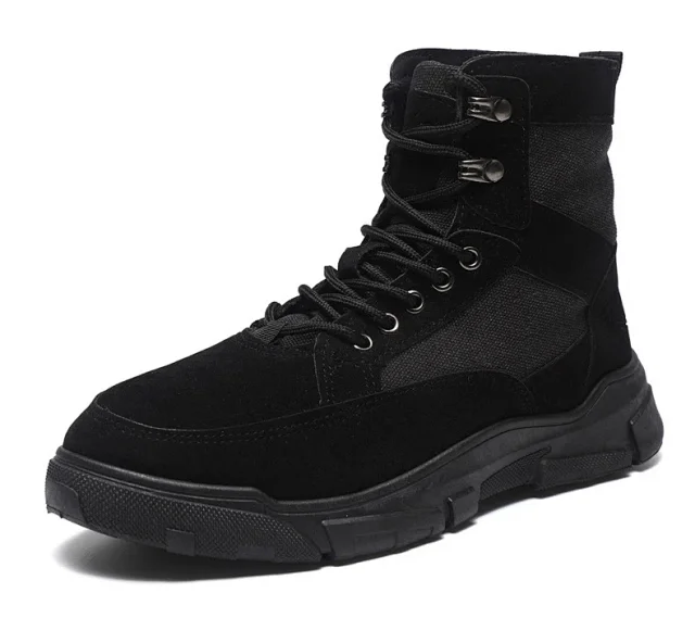 Men's Autumn High-Top Martin Lace-Up Boots Detail