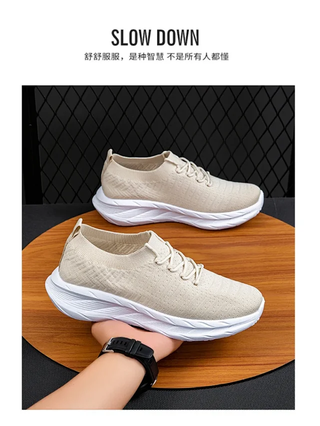 Men's Casual Flyknit Yeezy Autumn Slip-ons Detail