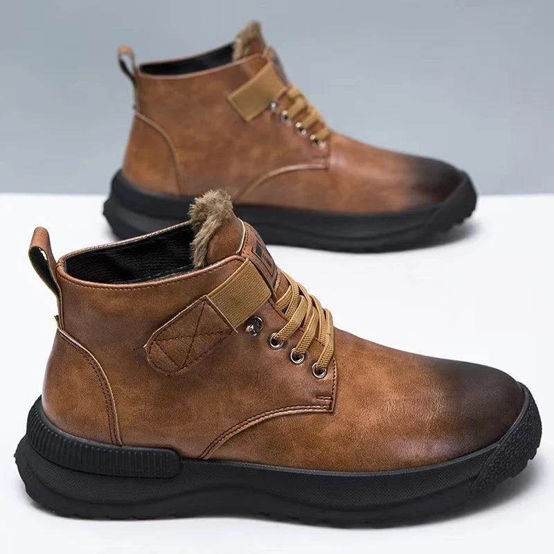 Men's Warm Gradient Martin Boots