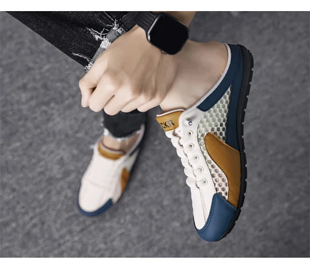 Men's Breathable Mesh Slip-On Sandals Detail
