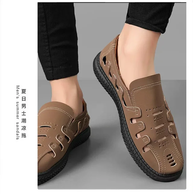 Men's Breathable Outdoor Slip-On Sandals Detail