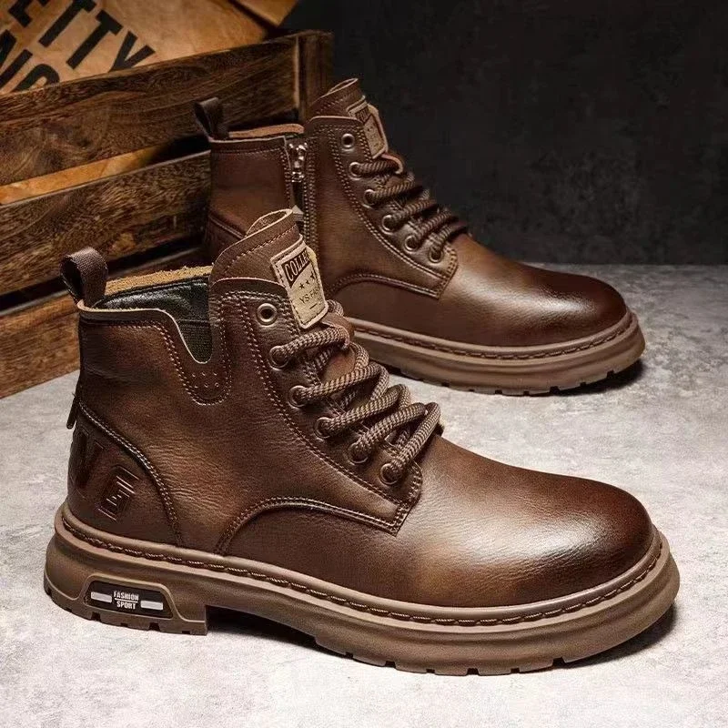 Men's High-top Vintage Work Boots New