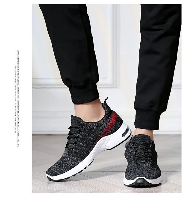 Trendy Korean Men's Flyknit Sneakers 2025 Detail