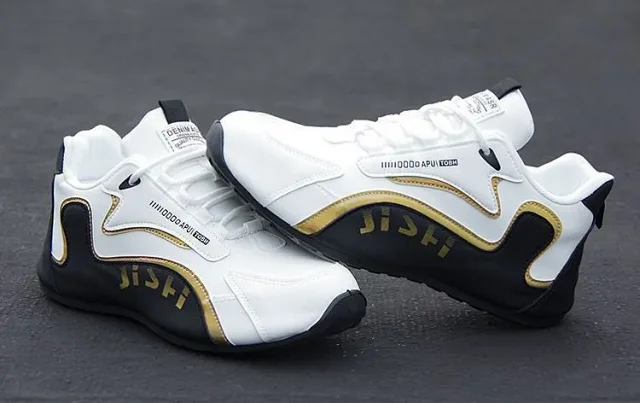 Waterproof Men's Hiking Leather Sneakers Detail