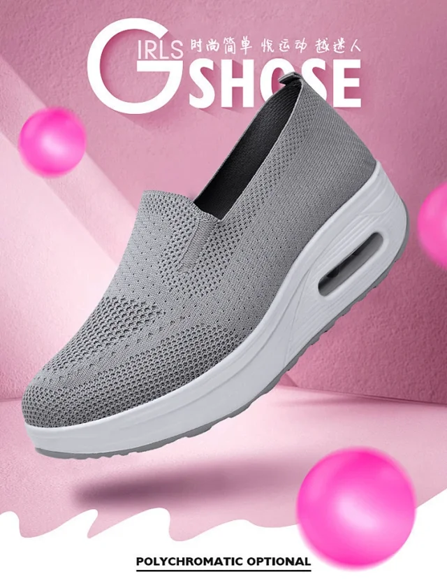 Women's Mesh Yeezy-Inspired Jelly Sole Casual Sneakers Detail