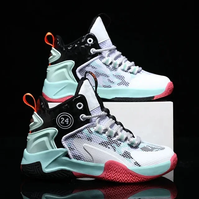 2025 Summer Boys Snap-button Basketball Running Shoes Detail