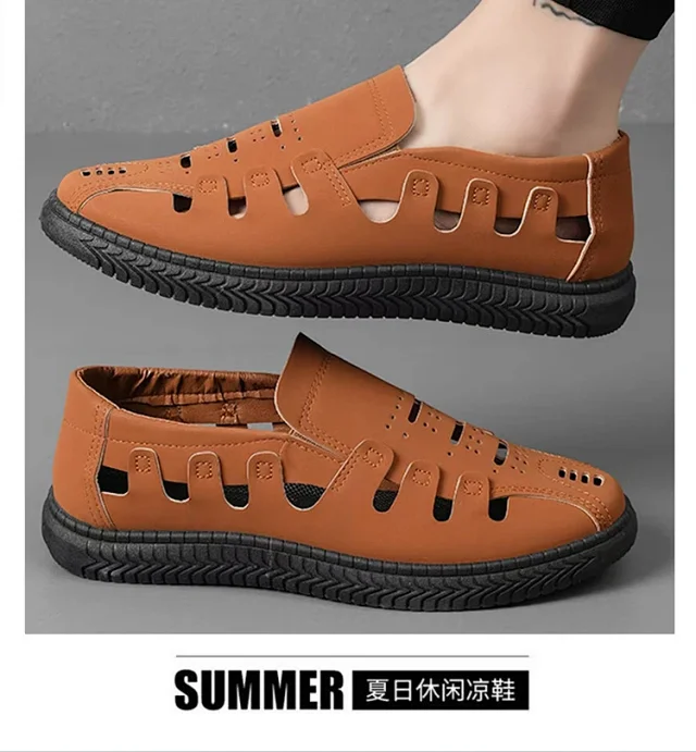 Men's Breathable Outdoor Slip-On Sandals Detail