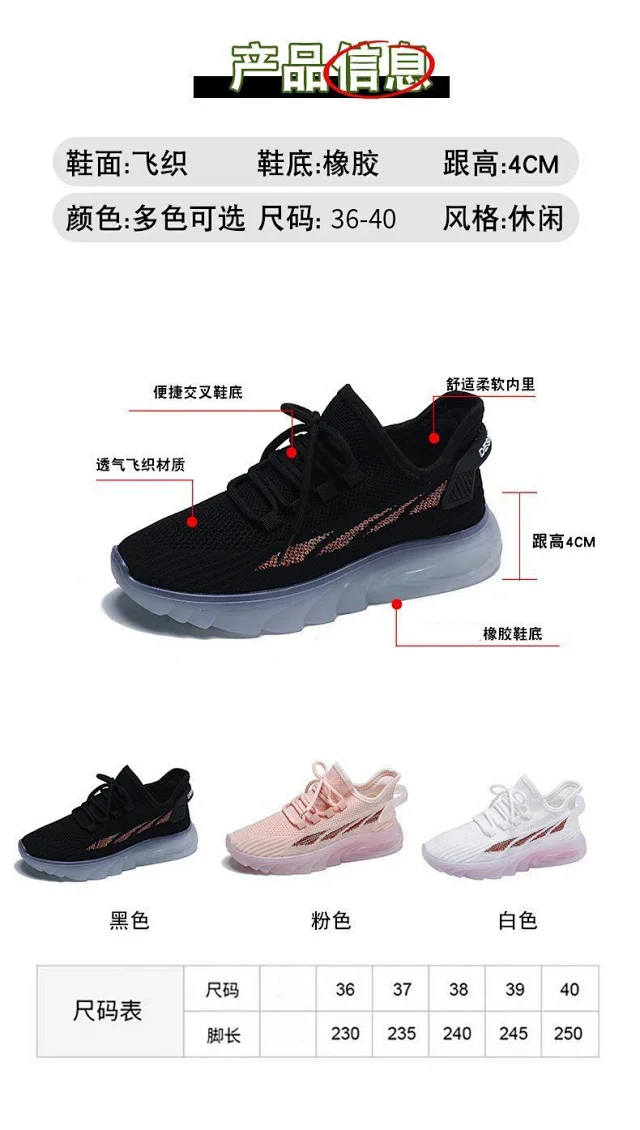 Women's Breathable Flyknit Running Shoes Detail