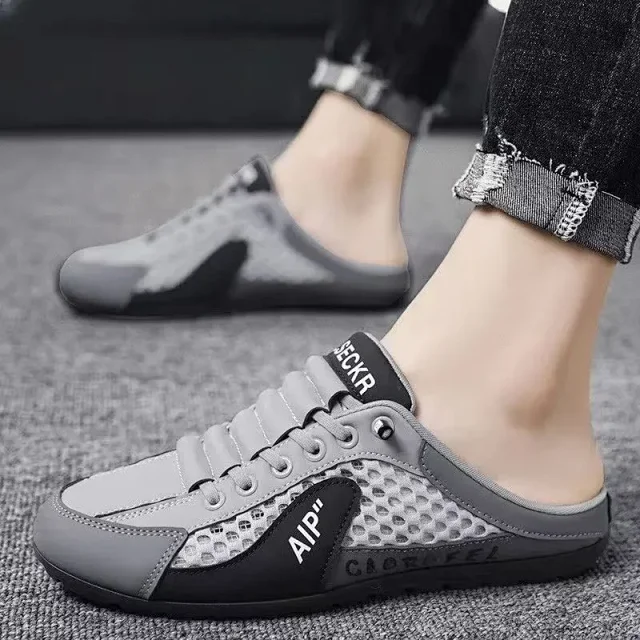 Men's Breathable Slip-On Mesh Slippers Detail
