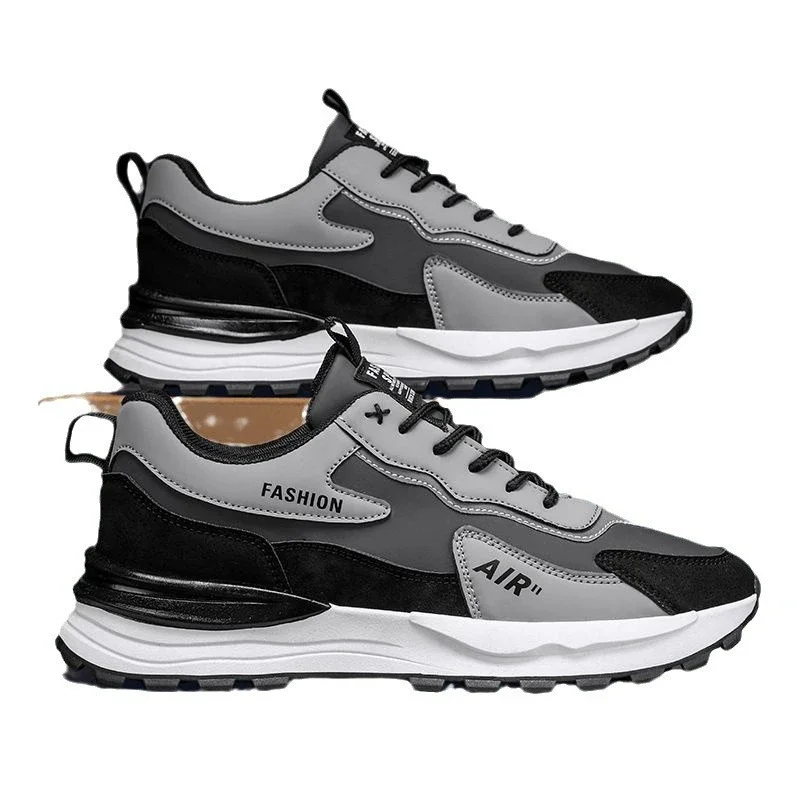 Spring 2025 Leather Safety Dad Sneakers Men's