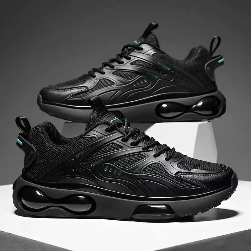 Men's Black Warrior Dad Sneakers Breathable