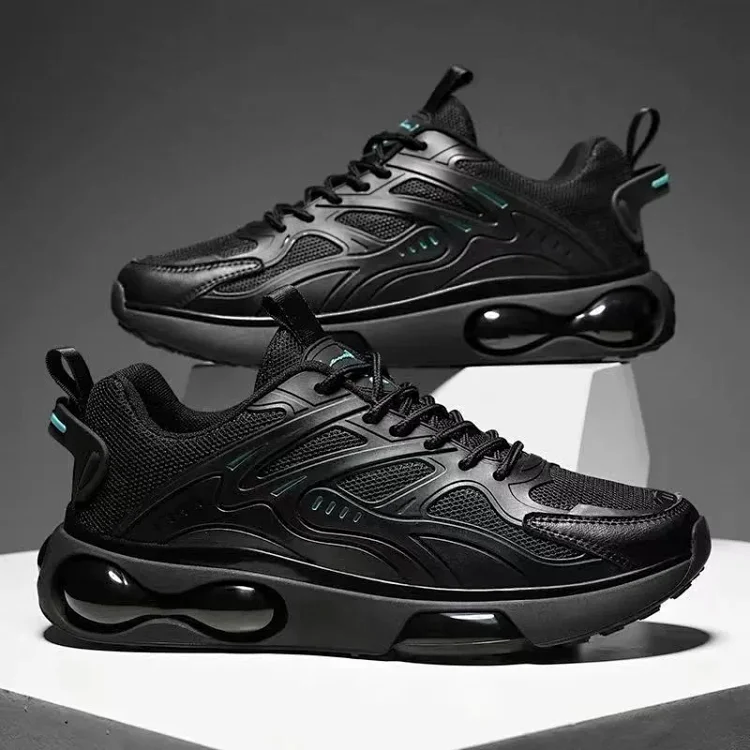 Men's Black Warrior Dad Sneakers Breathable