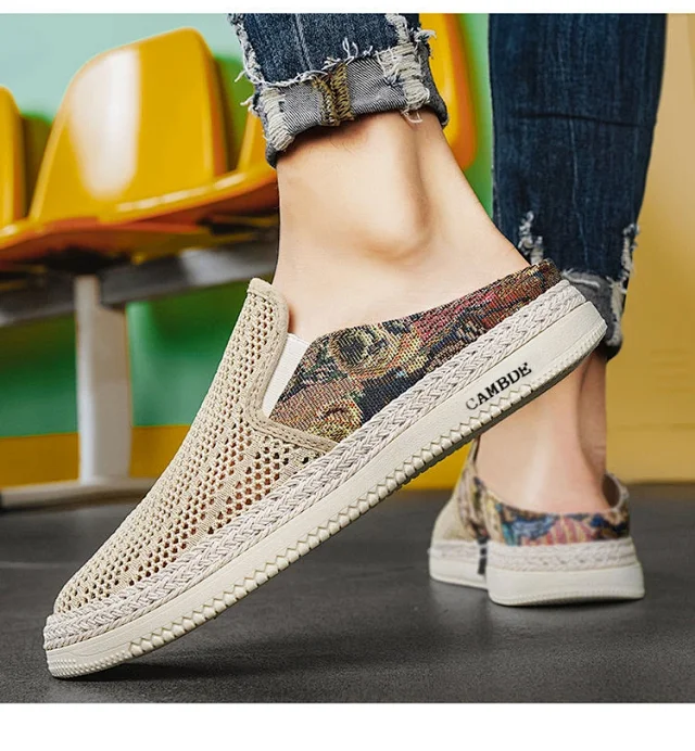 Men's Perf Slip-On Designer Sneakers Detail