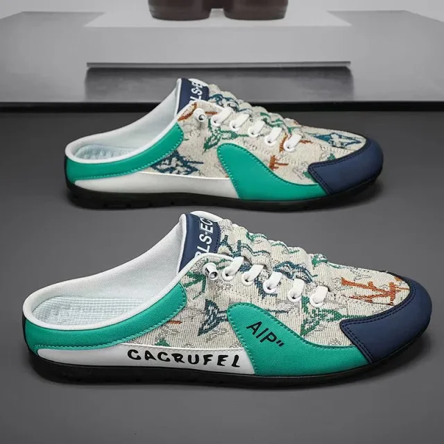 Breathable Men's Athletic Fabric Slides Detail