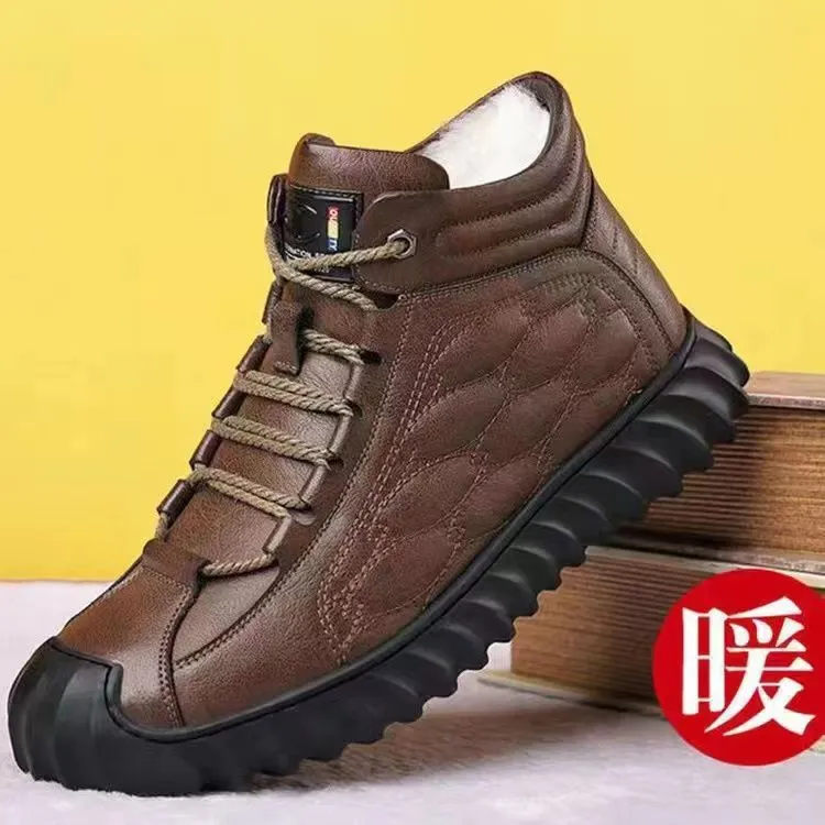Men's Fleece-Lined Winter Hiking Boots