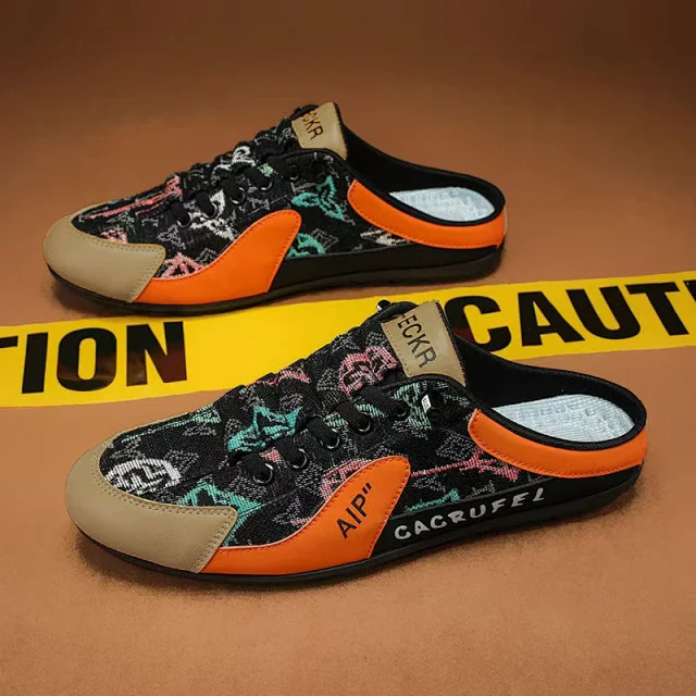 Breathable Men's Athletic Fabric Slides Detail