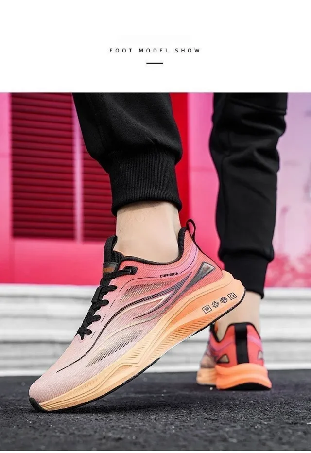 Men's Guochao Breathable Running Sneakers Detail
