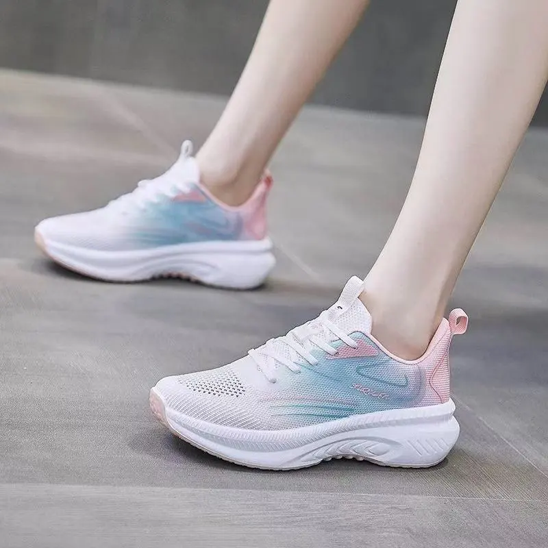 Womens Knit Mesh Casual Running Shoes