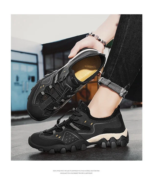 Men's Stitched Outdoor Web Shoes Summer 2025 Detail