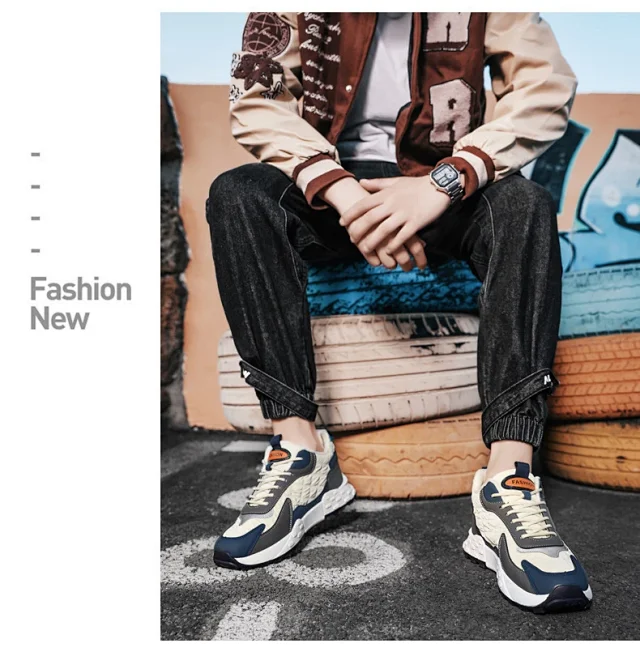Men's Spring 2025 Sports Casual Dad Shoes Detail