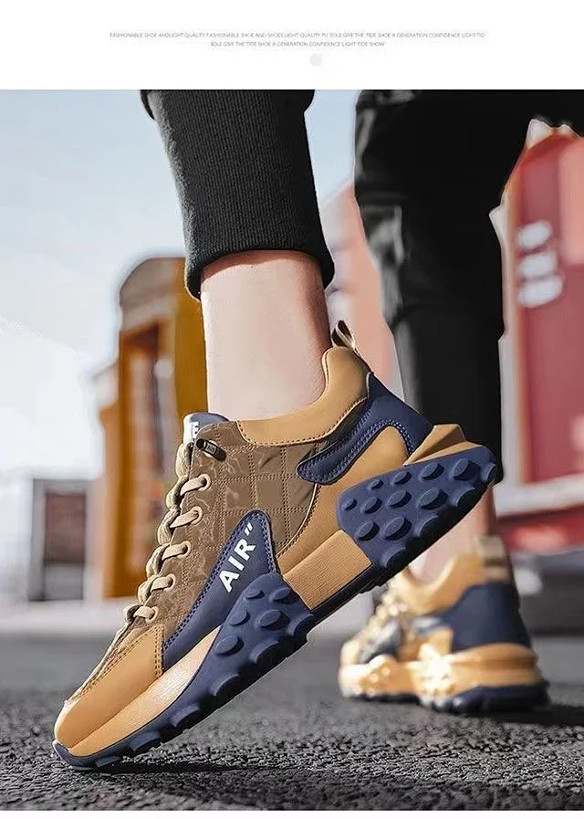 Men's Chunky Low-Top Running Sneakers Detail