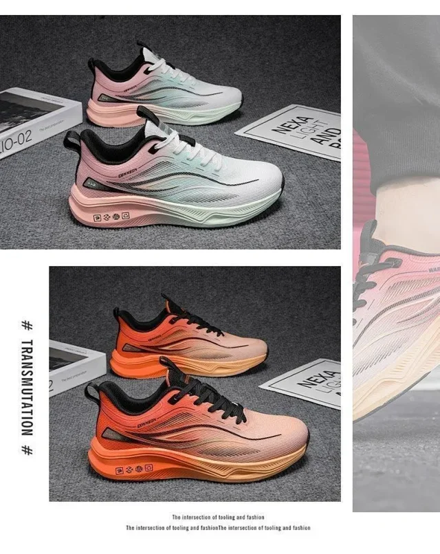 Men's Guochao Breathable Running Sneakers Detail