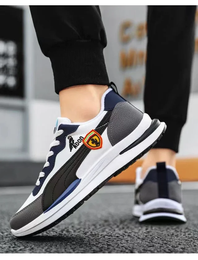 Men's Autumn Trendy Dad Sneakers Korean Style Detail