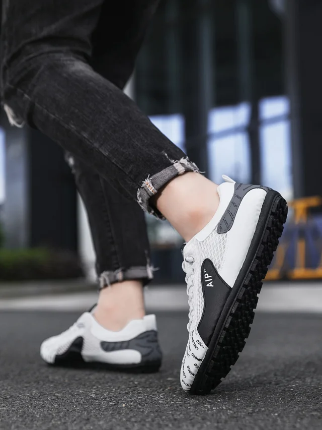 Men's Summer Mesh Driving Loafers Detail