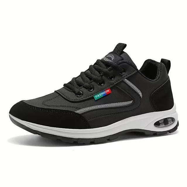 Leather Two-Tone Unisex Trainers 2025 Big Size Detail
