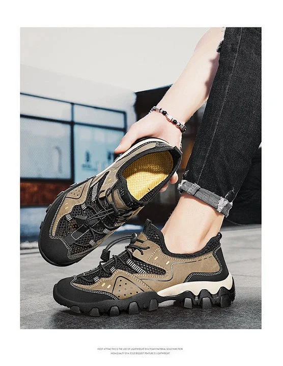 Men's Stitched Outdoor Web Shoes Summer 2025 Detail