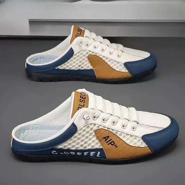Men's Breathable Slip-On Mesh Slippers Detail