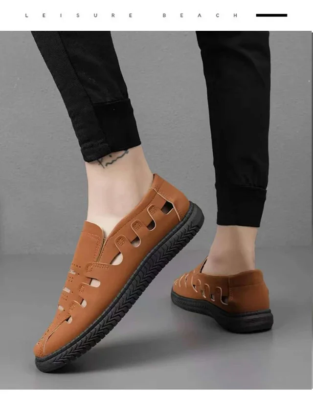 Men's Breathable Outdoor Slip-On Sandals Detail