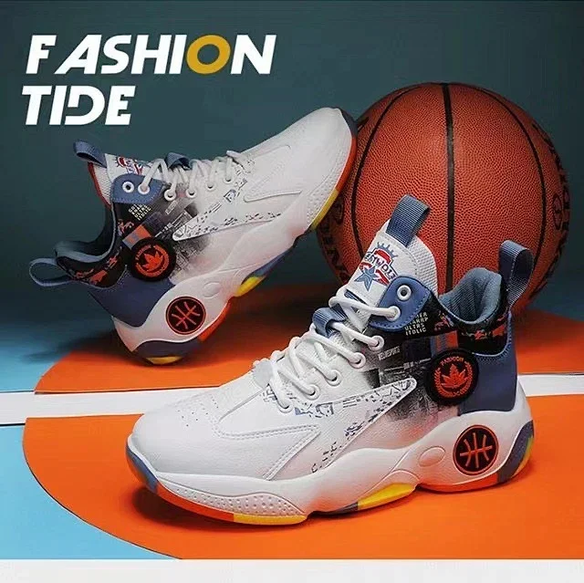 Men's High-Top Breathable Stylish Basketball Shoes Detail